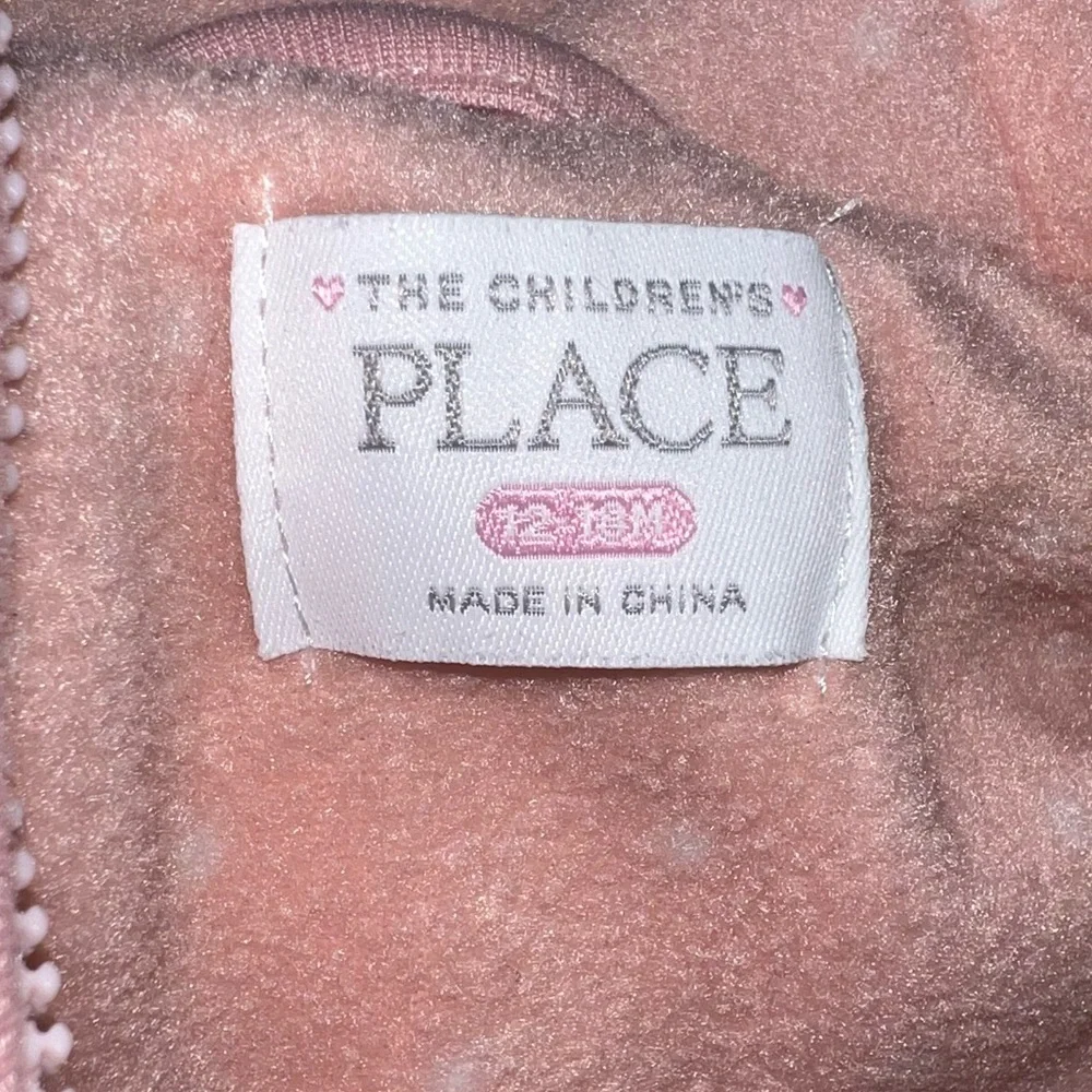 The Childrens Place Fleece Coverall Snowsuit size 12-18M